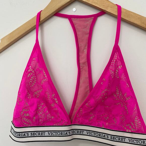 Victoria's Secret Pink Lace Bralette Size XS - Picture 3 of 4